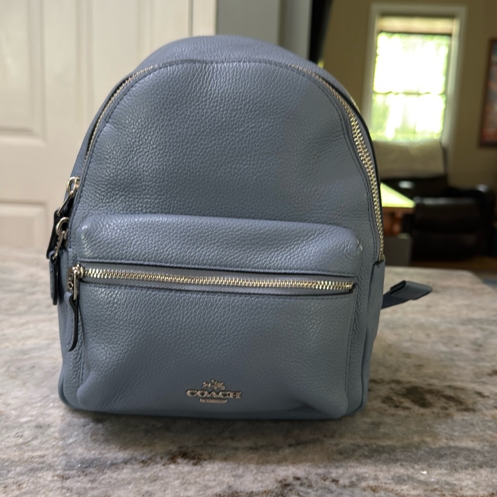 Coach mini Charlie pebbled leather backpack